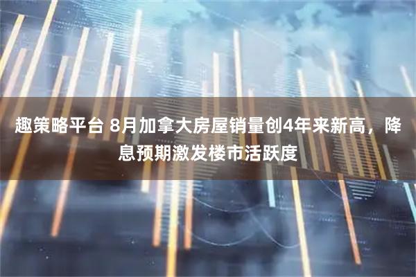 趣策略平台 8月加拿大房屋销量创4年来新高，降息预期激发楼市活跃度