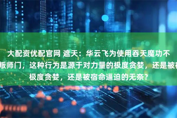 大配资优配官网 遮天：华云飞为使用吞天魔功不择手段，甚至背叛师门，这种行为是源于对力量的极度贪婪，还是被宿命逼迫的无奈？