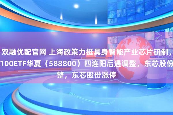 双融优配官网 上海政策力挺具身智能产业芯片研制，科创100ETF华夏（588800）四连阳后遇调整，东芯股份涨停